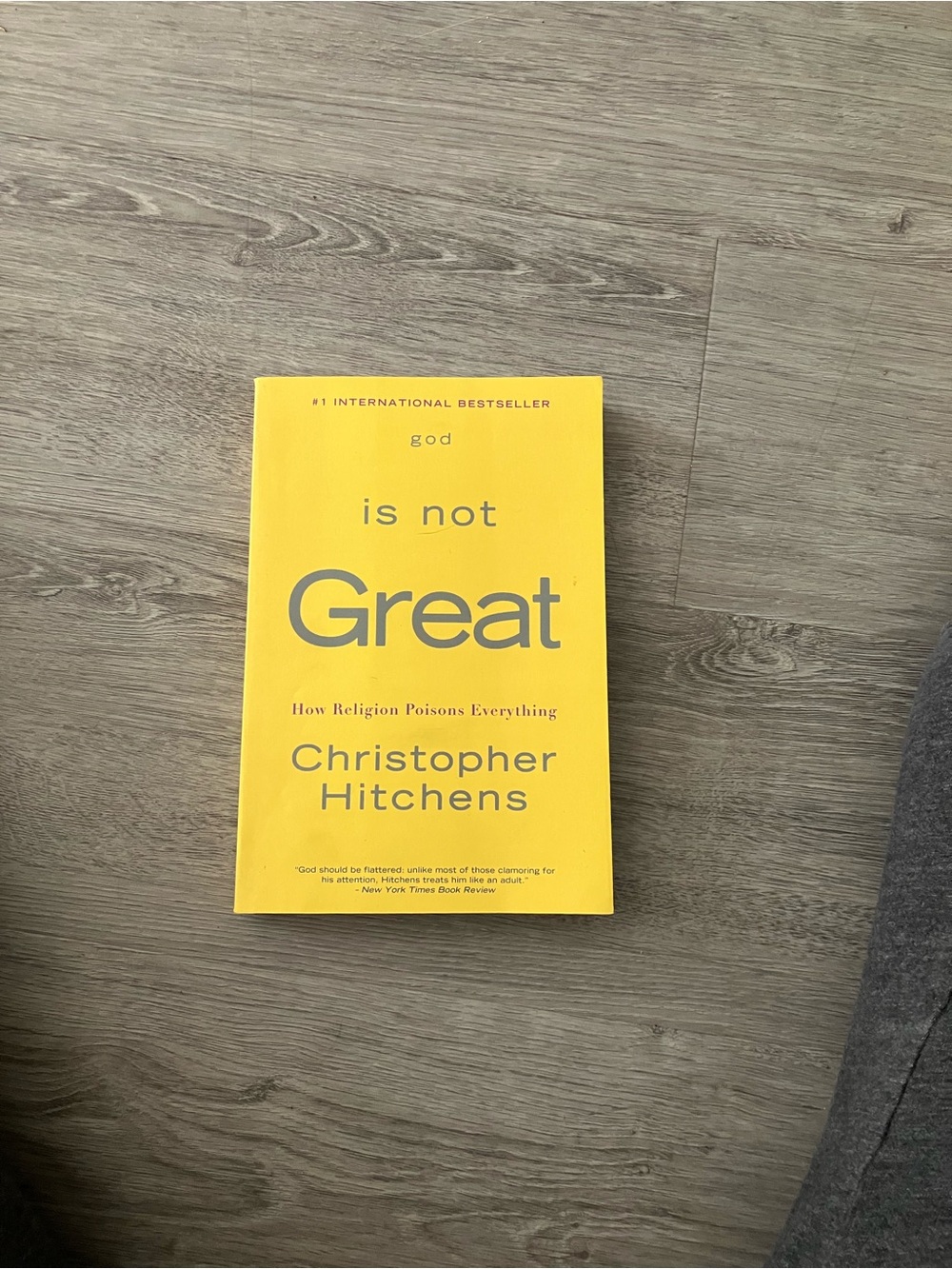 3/$15 God is not Great by Christopher Hitchens - Bright Yellow Paperback